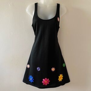 VINTAGE GROOVY FLOWER POWER SHIFT DRESS